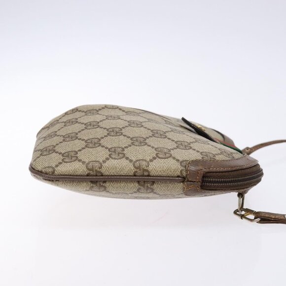 GUCCI GG Supreme Web Sherry Line Shoulder Bag PVC Beige 904 02 047 Auth bs28432 - Picture 5 of 16